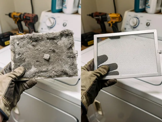 Professional lint trap cleaning by Cimarron Hills Dryer Vent Cleaning in Cimarron Hills