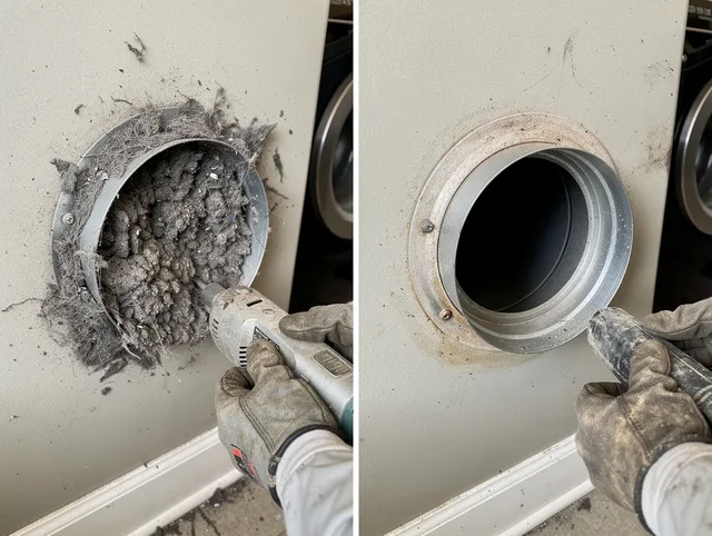 Professional clogged vent cleaning by Cimarron Hills Dryer Vent Cleaning in Cimarron Hills