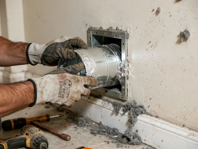 Professional dryer vent repair and installation by Cimarron Hills Dryer Vent Cleaning in Cimarron Hills