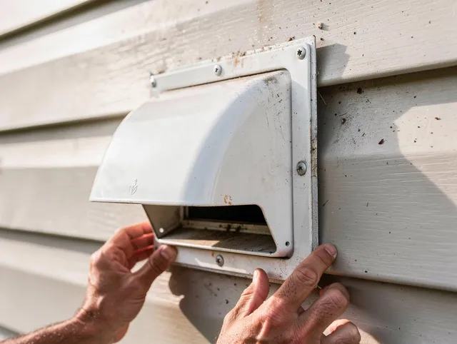 Cimarron Hills Dryer Vent Cleaning technician delivering thorough residential dryer vent cleaning service in Cimarron Hills